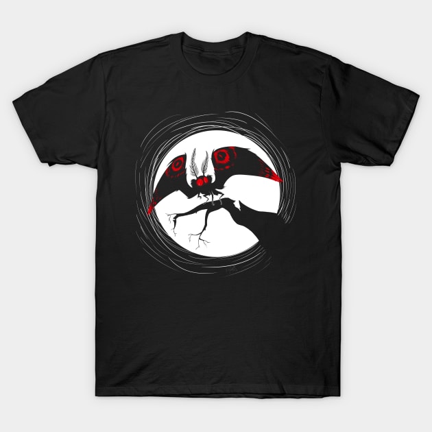 Mothman T-Shirt by kyjanedalley